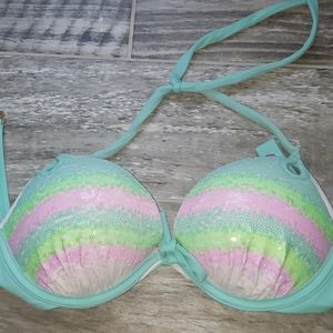 VS seqyin halter top, add 2 cups swim top